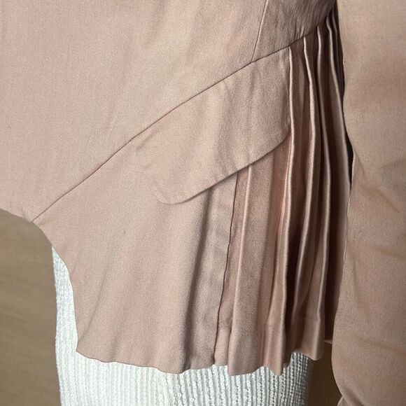 Preen Line Pink Blazer XS Pleated Back Fitted Jacket Cotton Stretch (312) - Picture 4 of 16